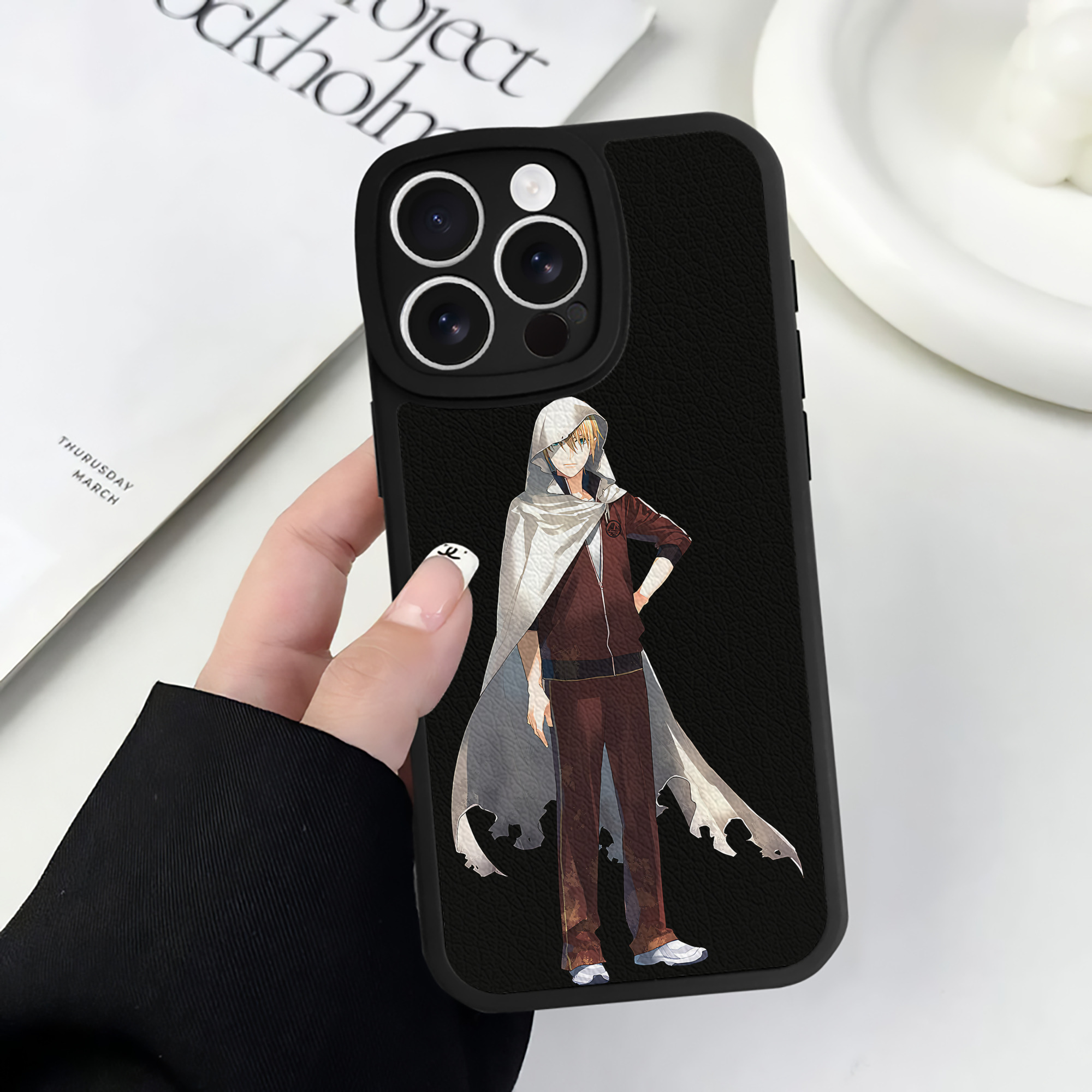 （画像用） 刀剣乱舞 Touken Ranbu 【iPhone 16シリーズ対応】シリコンスマホケース（レザー調） 材質：シリコン
